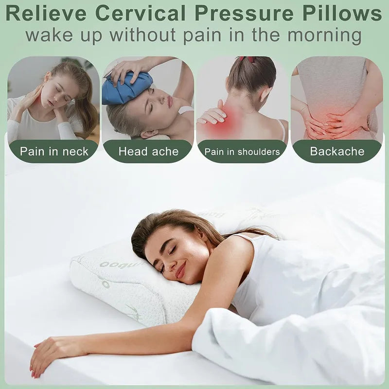 Bamboo Memory Foam Neck Pillow