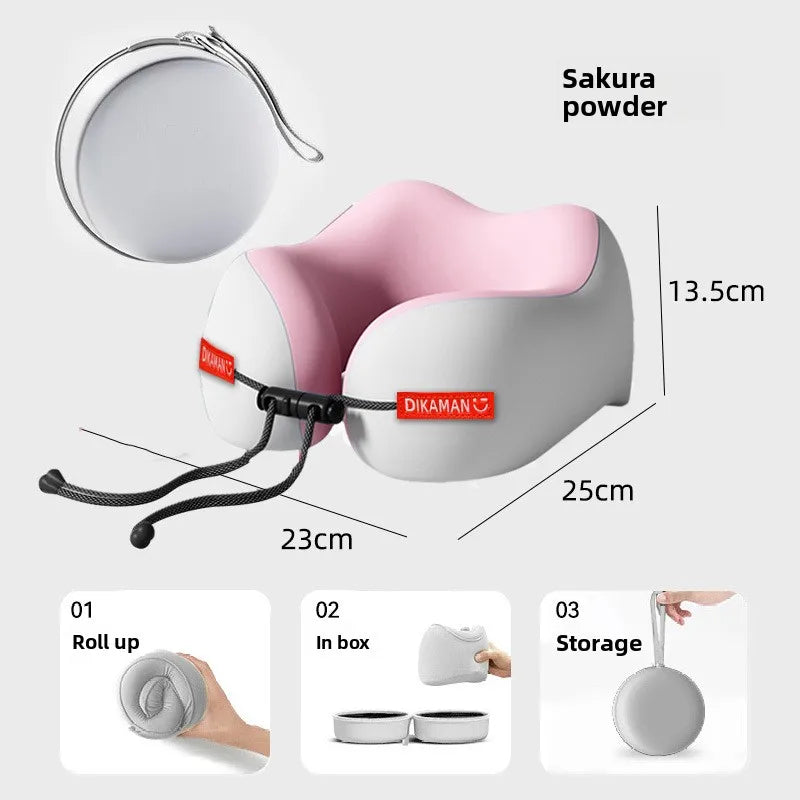 Portable Memory Foam U-Shaped Travel Pillow