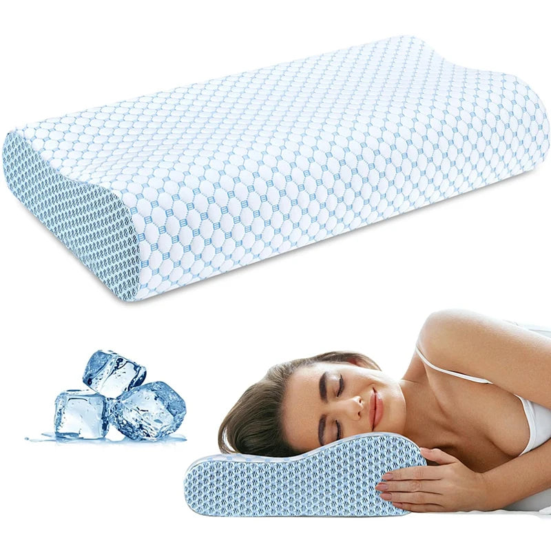 2-in-1 Ergonomic Memory Foam Pillow