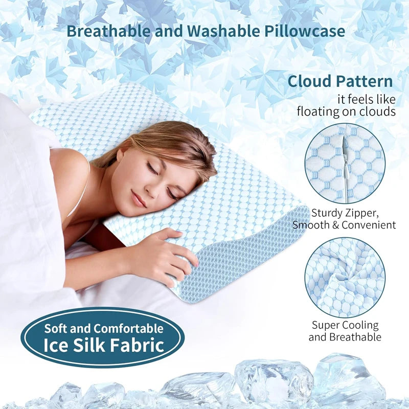 2-in-1 Ergonomic Memory Foam Pillow