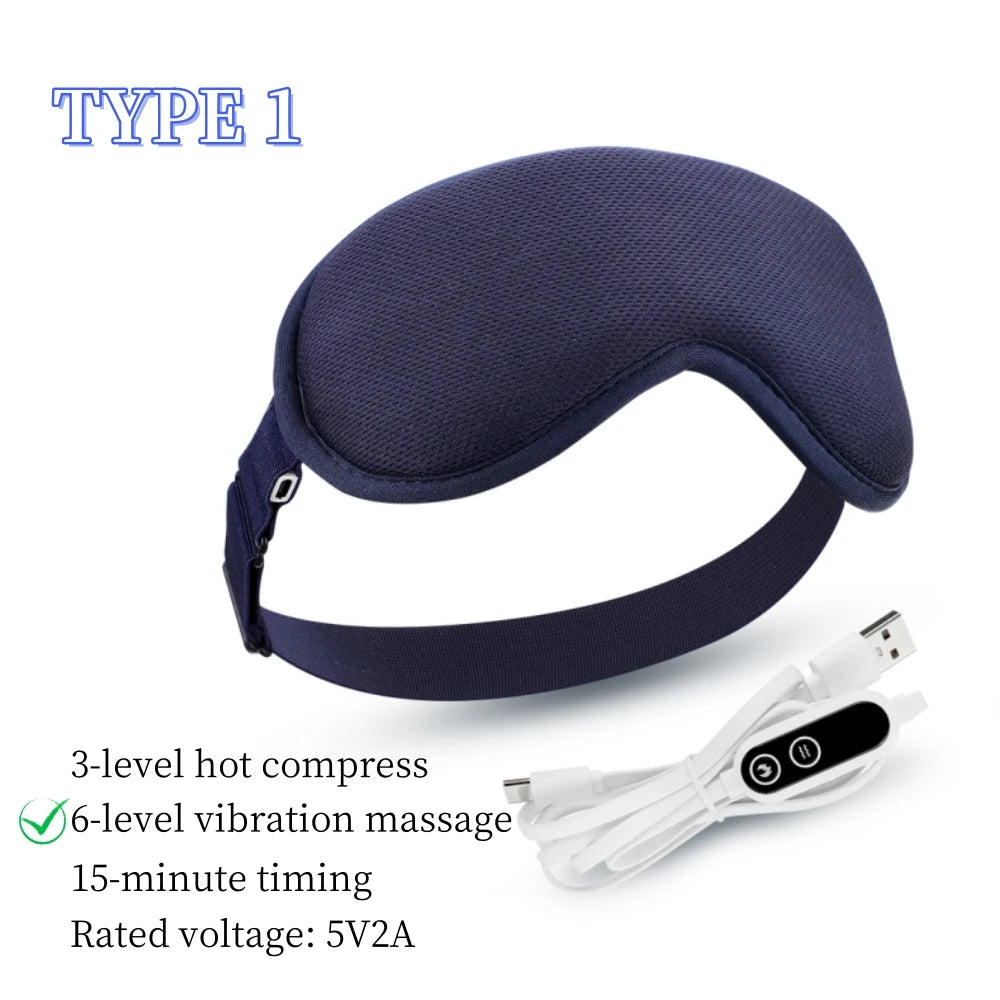 USB Heated Eye Mask – Massage & Steam Relief