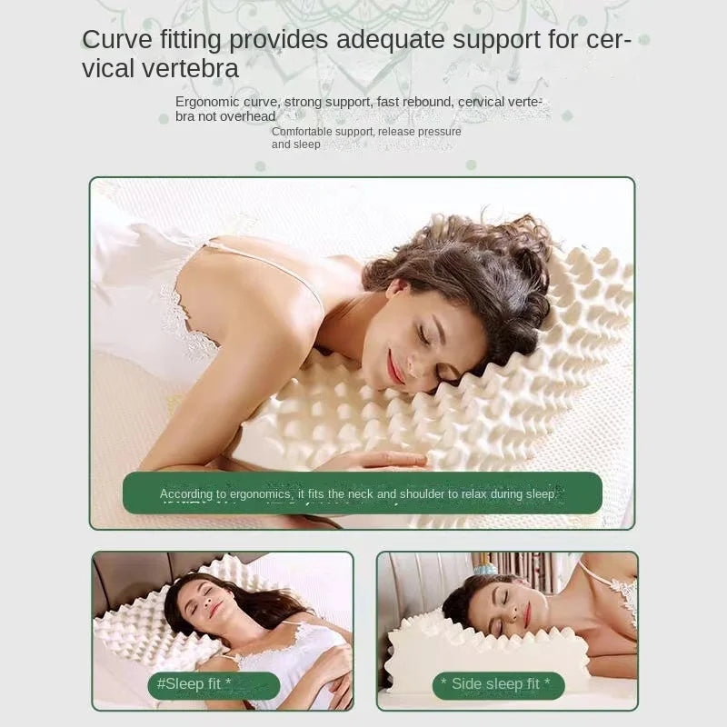 TAIHI Orthopedic Latex Neck Pillow