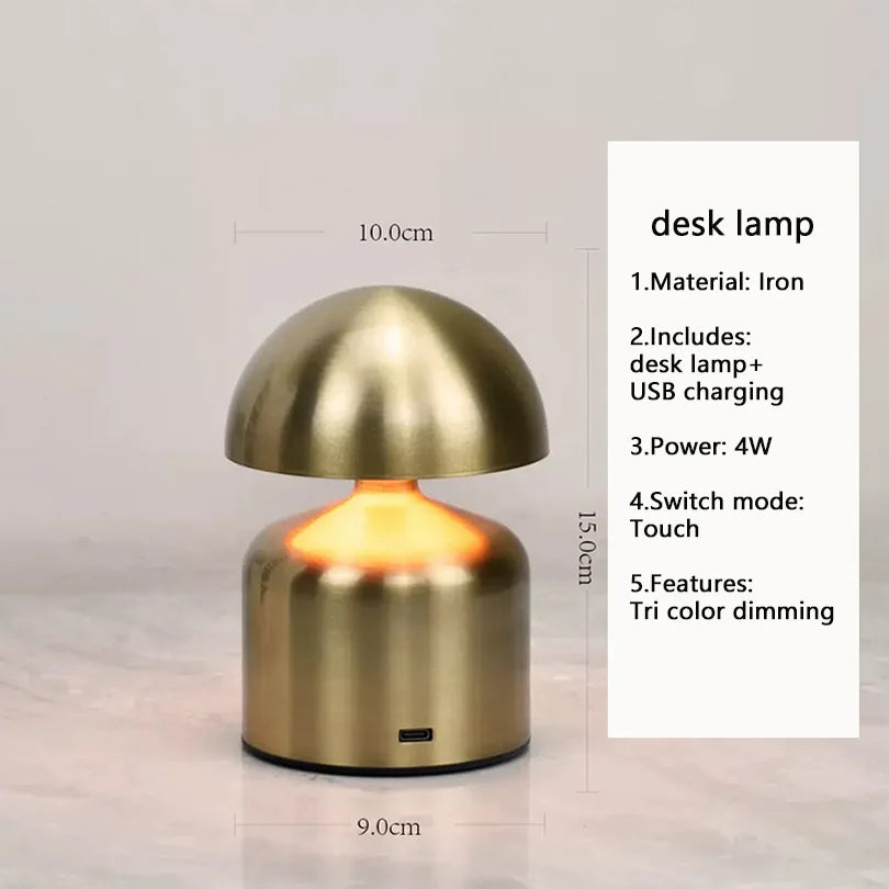 USB Rechargeable Touch LED Table Lamp