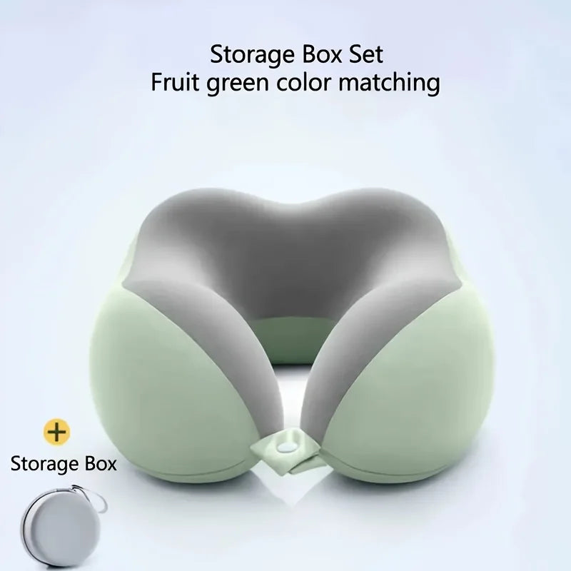 Ergonomic Memory Foam Travel Pillow with Bag
