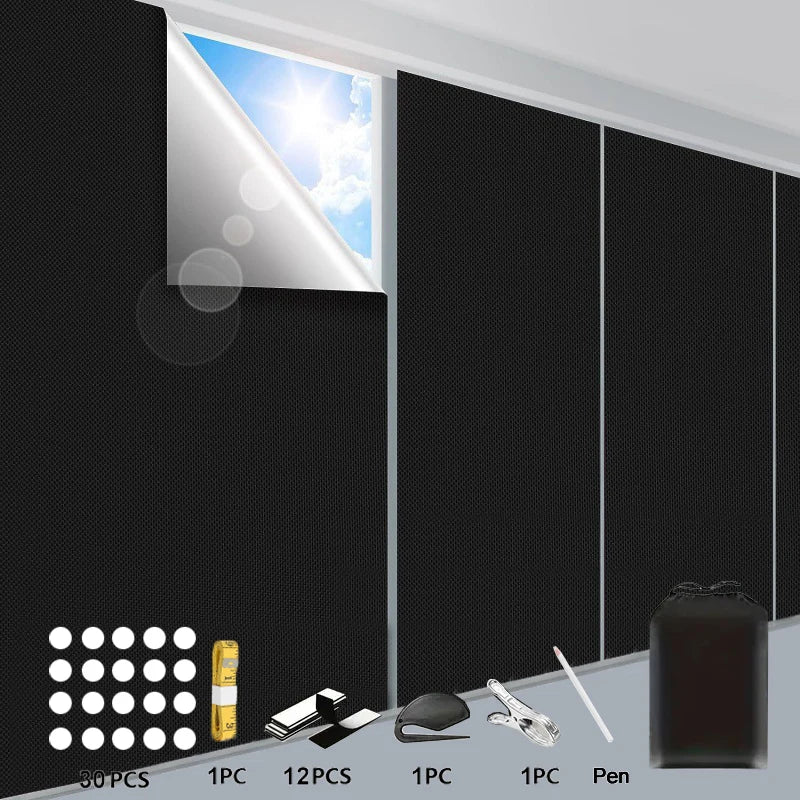 DIY Portable 100% Blackout Curtain Cloth