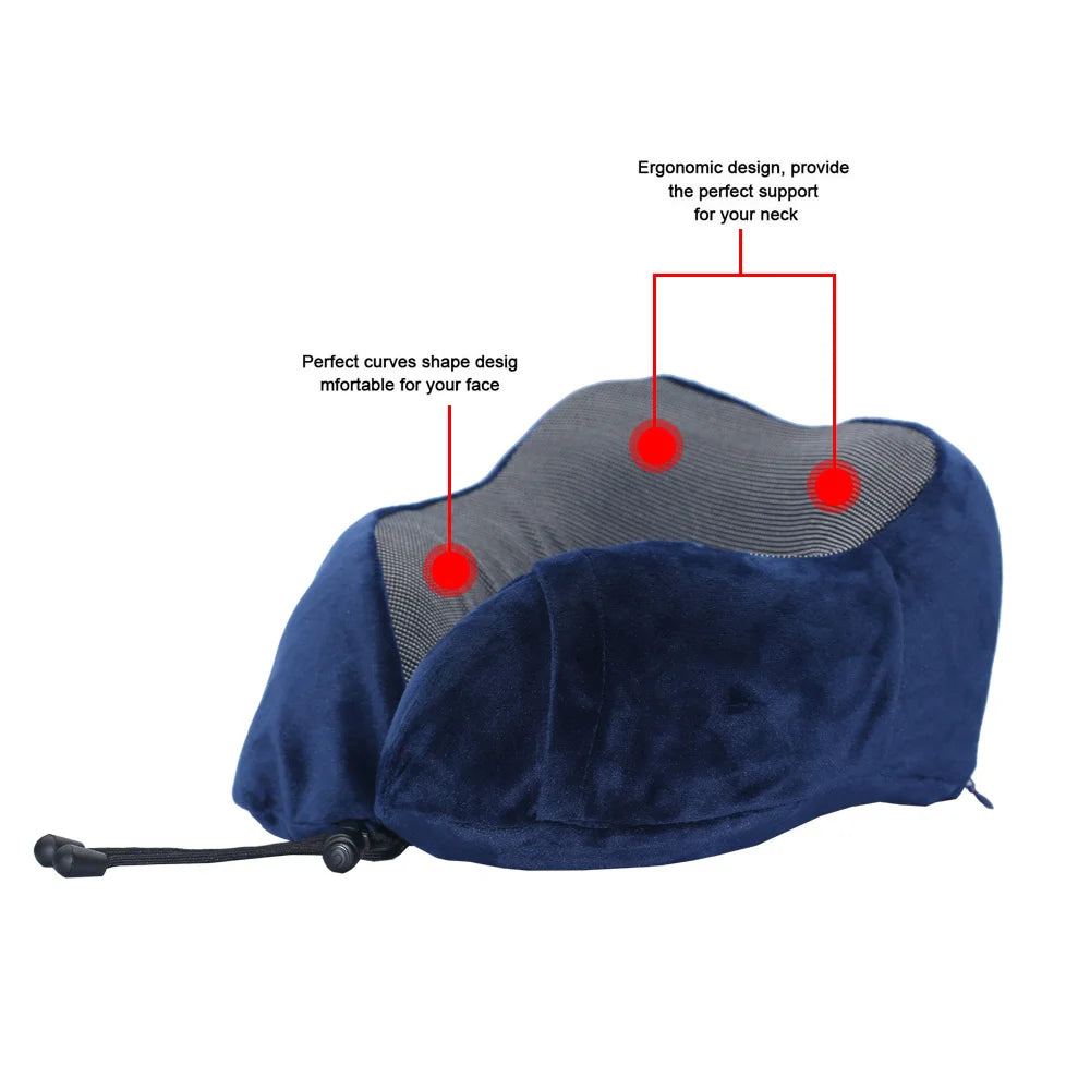 U-Shaped Memory Foam Travel Neck Pillow