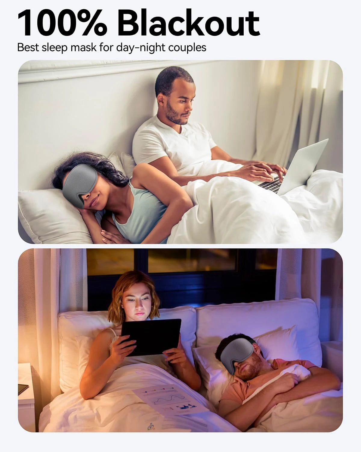 3D Soft Sleep Mask – Light Blocking