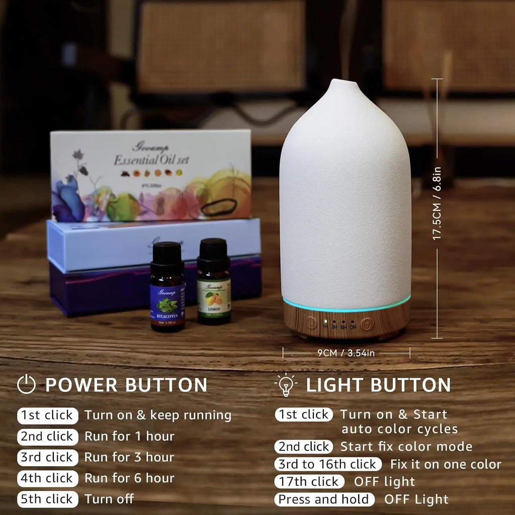 Ceramic Ultrasonic Aroma Diffuser