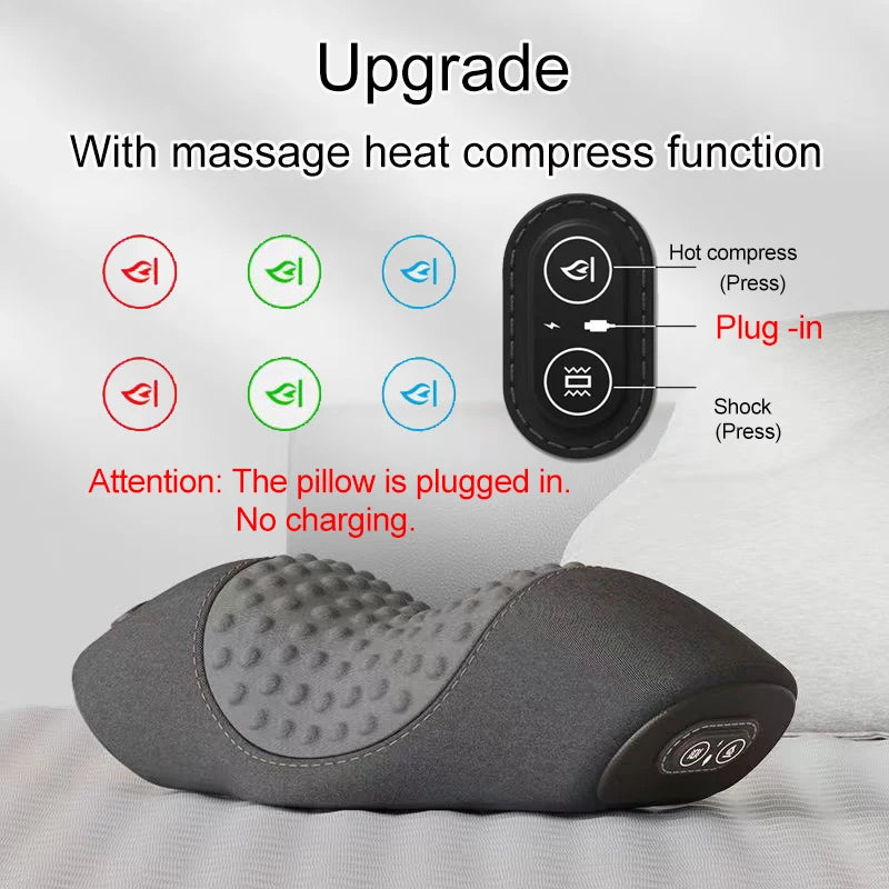 Electric Heating Neck Massage Pillow