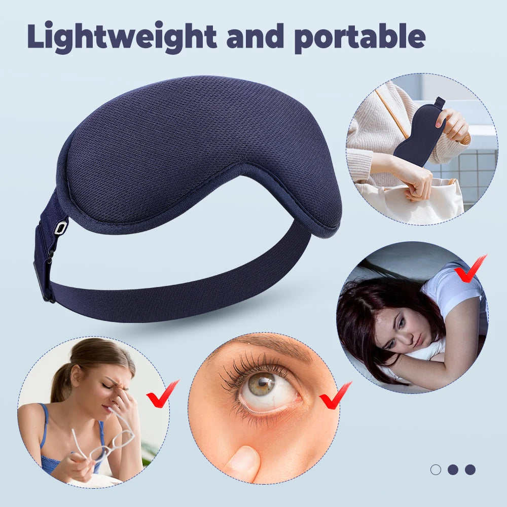 USB Heated Eye Mask – Massage & Steam Relief