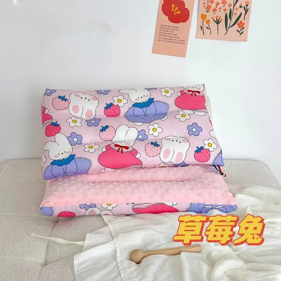 Soft Velvet Baby Sleep Pillow for Newborns