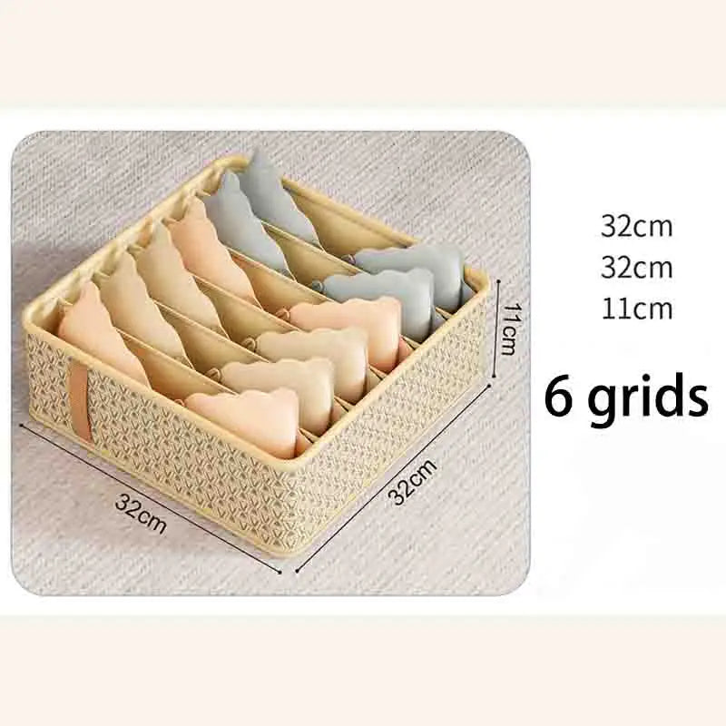 Multi-Compartment Underwear Organizer Box
