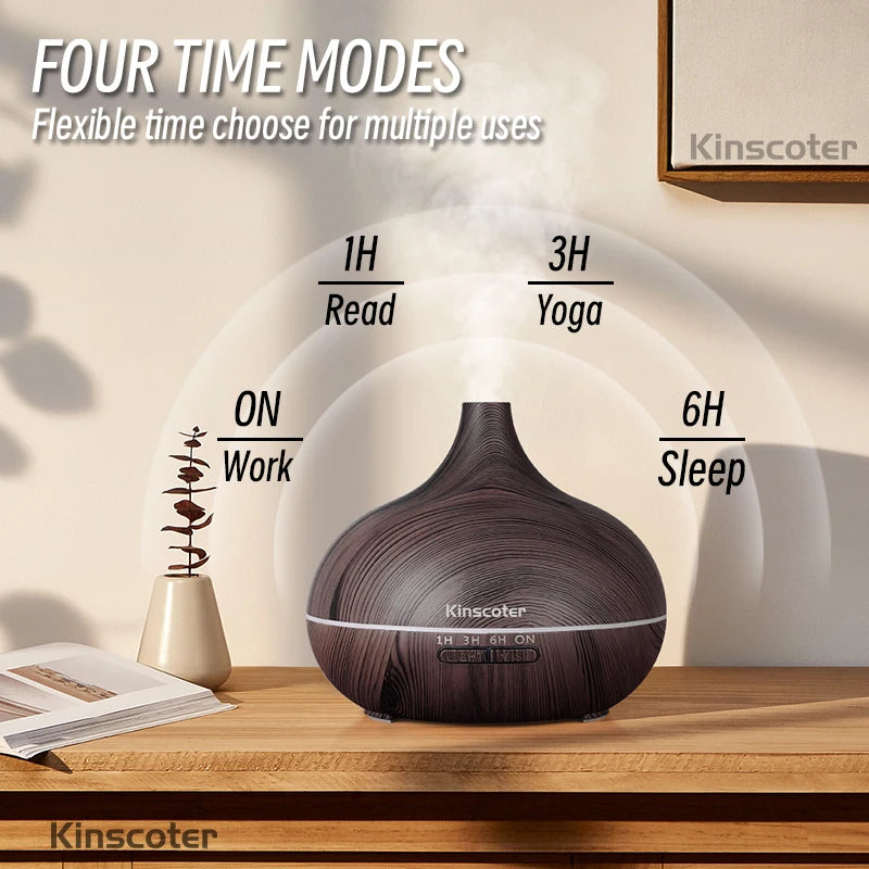 500ml Wood Grain Aroma Diffuser