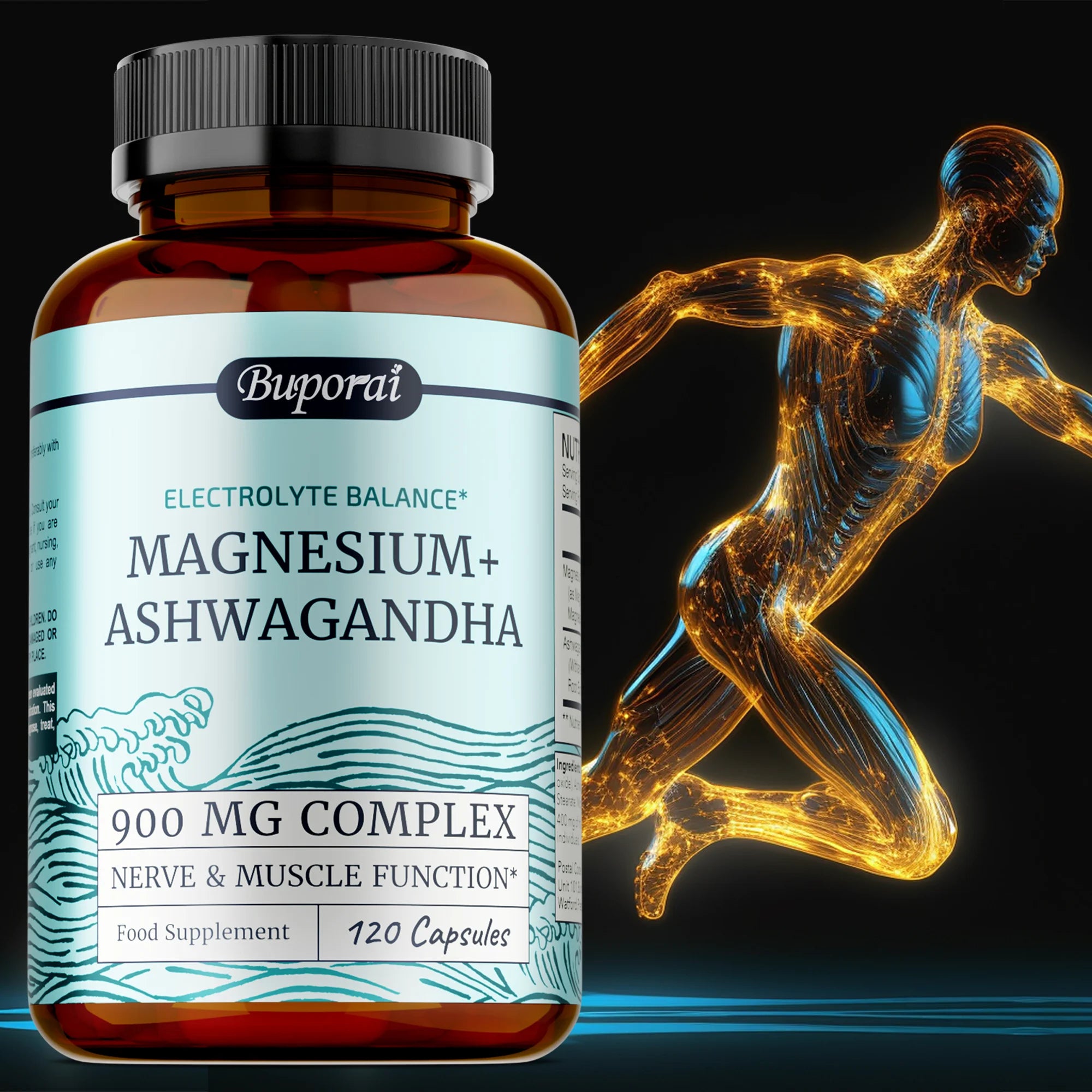 Magnesium + Ashwagandha Capsules 900mg