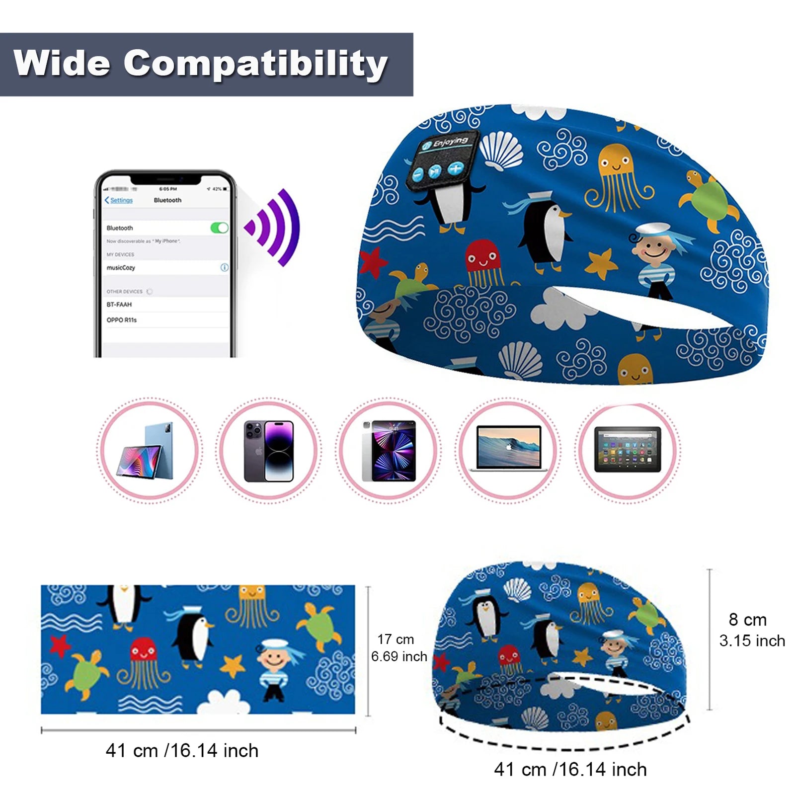 Kids Cartoon Bluetooth Headphones