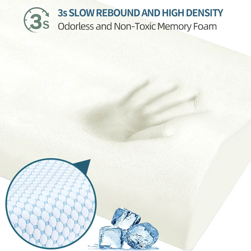 2-in-1 Ergonomic Memory Foam Pillow