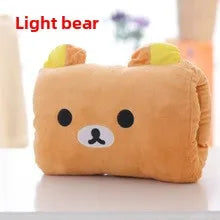 Hand-Warming Plush Nap Pillow Cushion