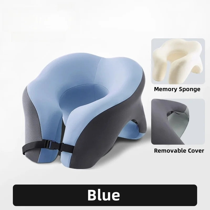 Portable Memory Foam U-Shaped Travel Pillow