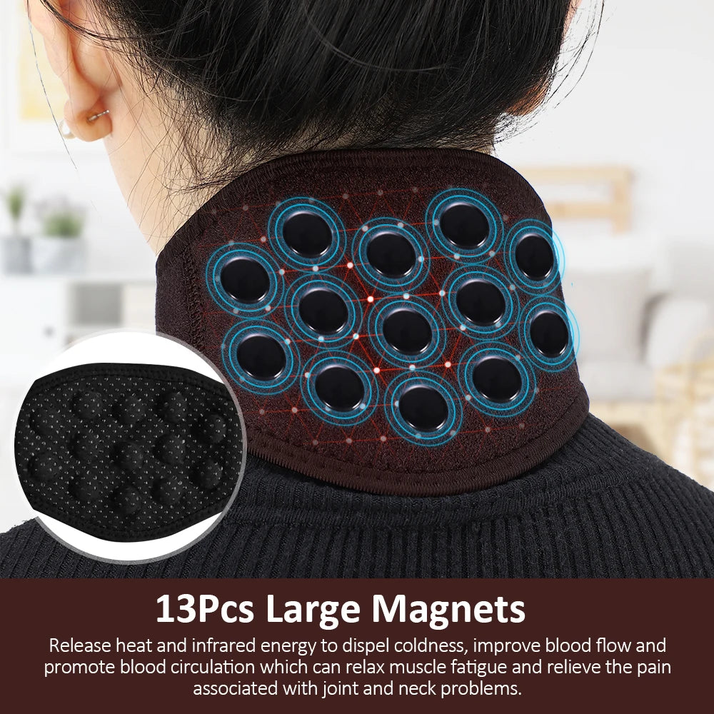 Magnetic Self-Heating Neck Support Belt