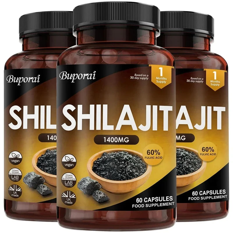 Shilajit Capsules 1400mg – Energy & Immunity