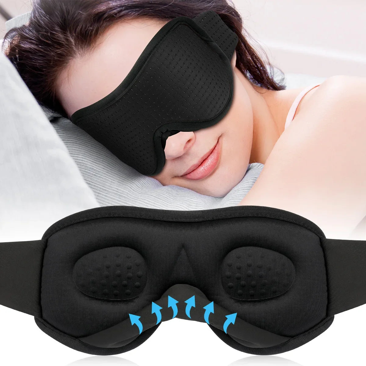 3D Sleep Mask – Light Blocking Eye Cover