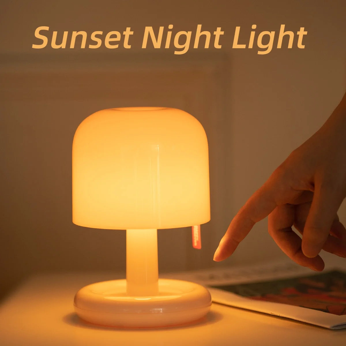 LED Mushroom Touch Table Lamp