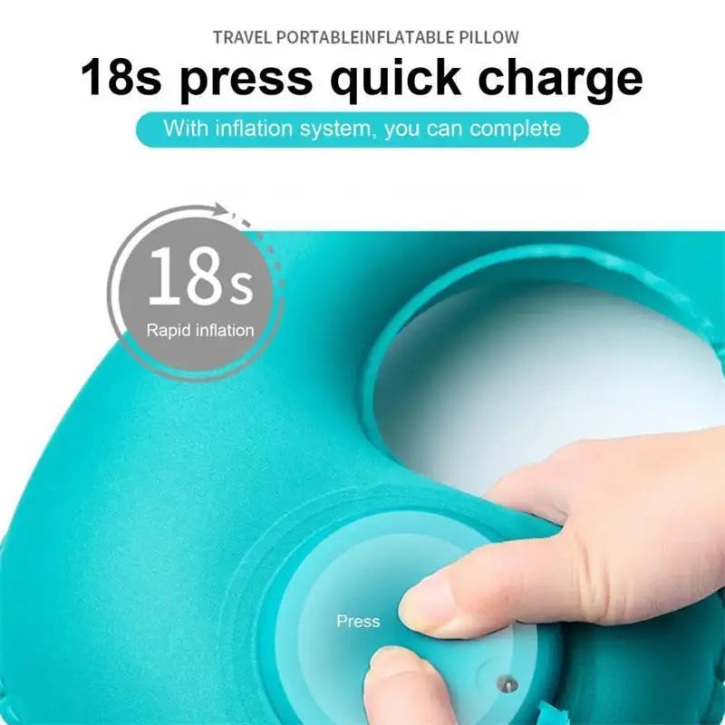 Inflatable Portable U-Shaped Travel Neck Pillow