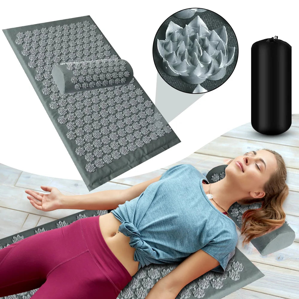 Shiatsu Acupressure Mat & Massage Pillow