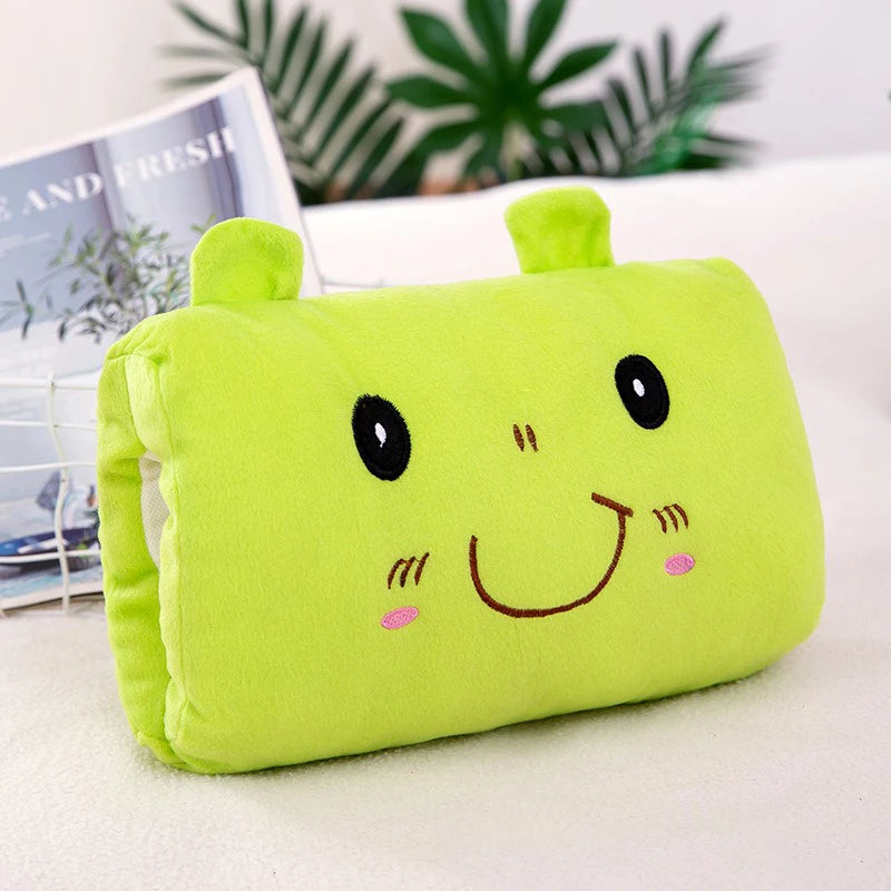 Kids Plush Hand-Warming Nap Pillow Toy