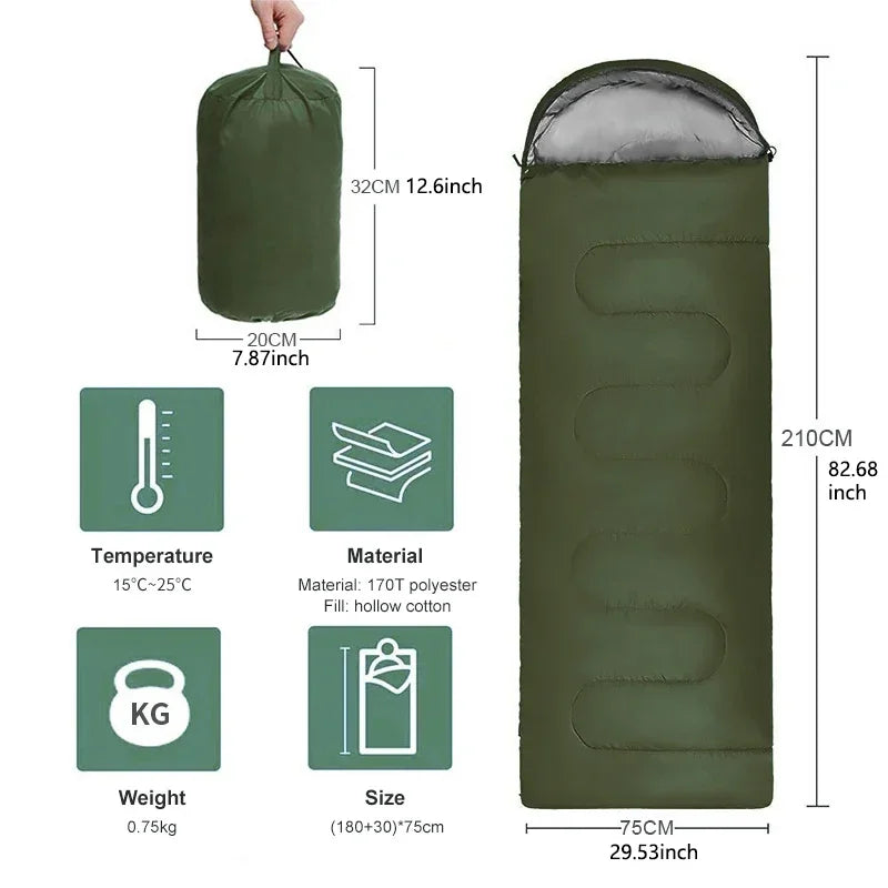 Ultralight 4-Season Camping Sleeping Bag