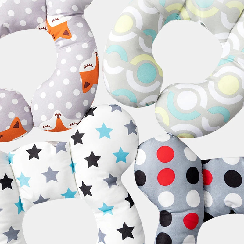 Kids U-Shaped Cotton Stroller Pillow