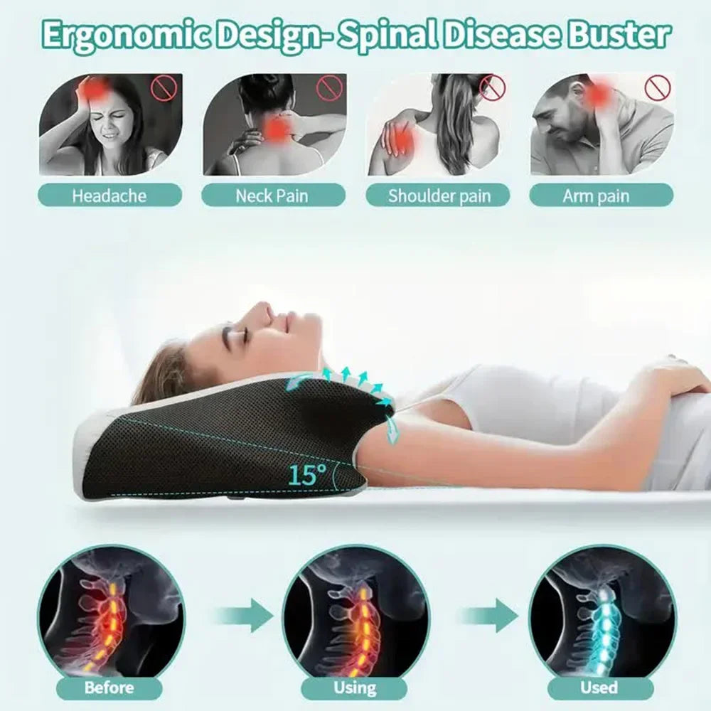 Cervical Memory Foam Neck Pillow