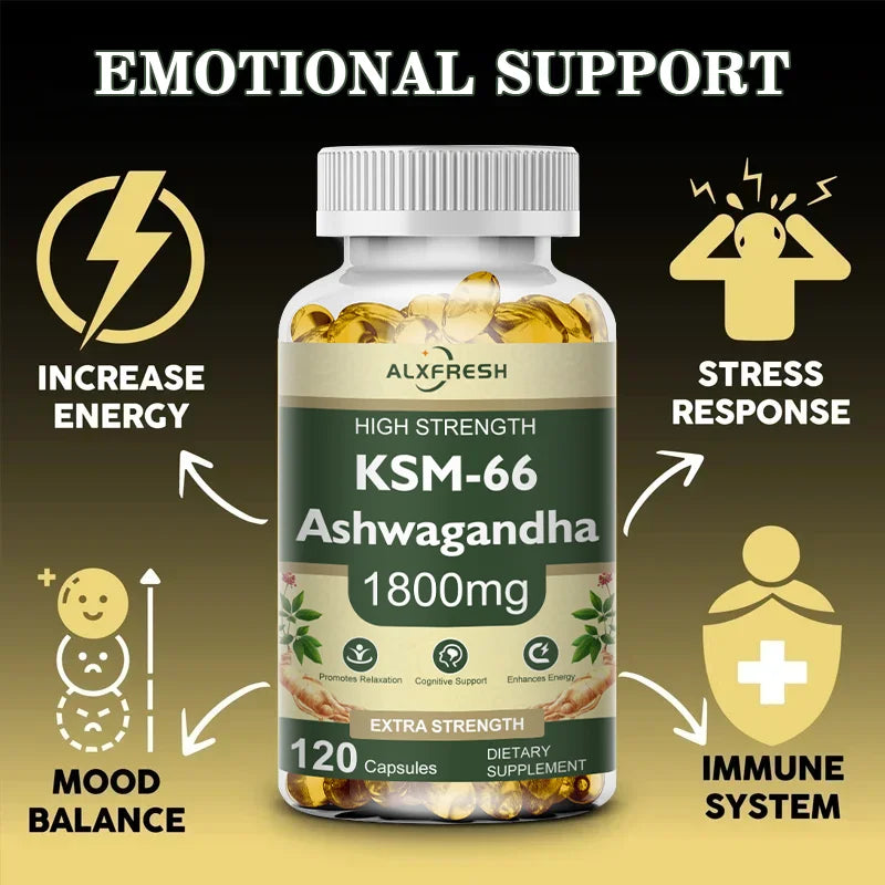 Ashwagandha Capsules for Stress & Energy