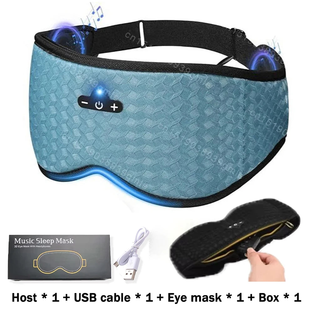3D Bluetooth Sleep Mask – Headphones Eye Cover