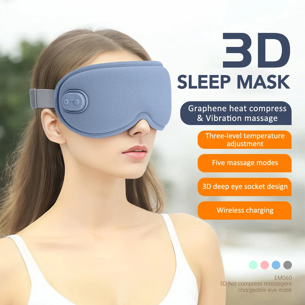 3D Massage Hot Compress Sleep Mask