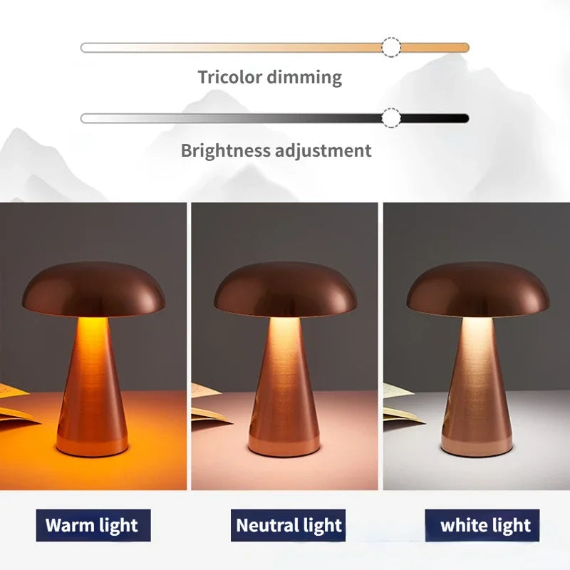 Nordic Mushroom LED Table Lamp