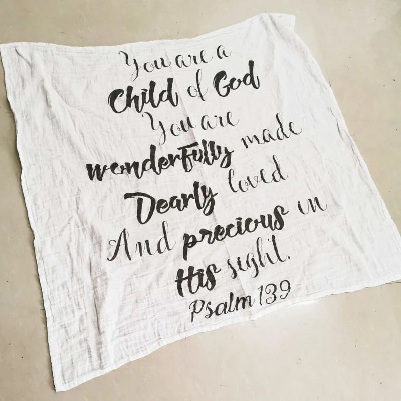 White Muslin Baby Swaddle Blanket