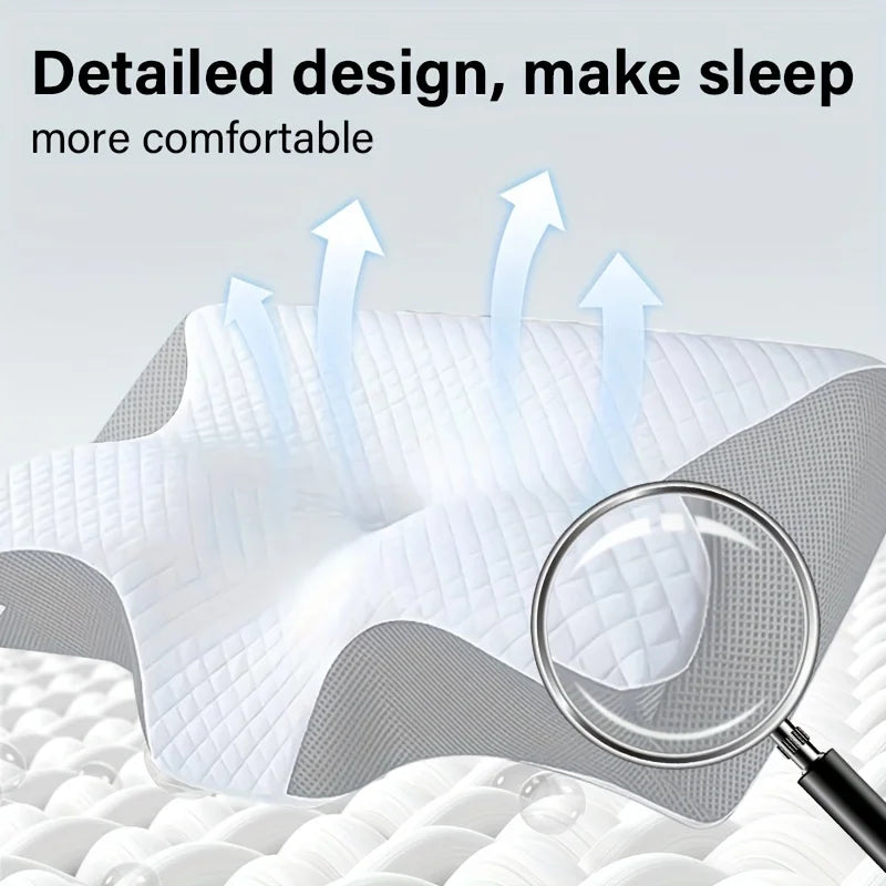 Ergonomic Slow-Rebound Memory Foam Pillow