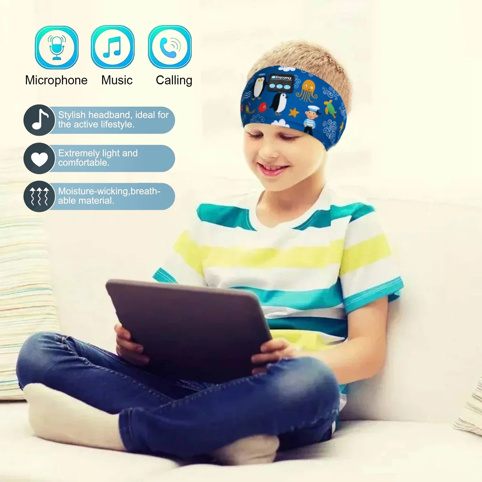 Kids Cartoon Bluetooth Headphones