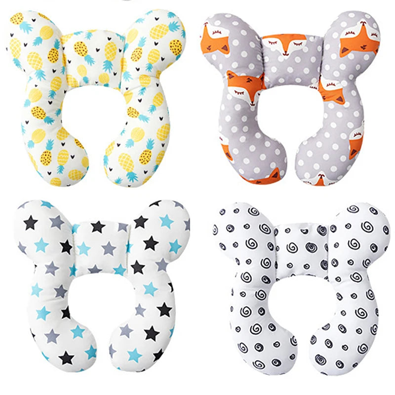Kids U-Shaped Cotton Stroller Pillow