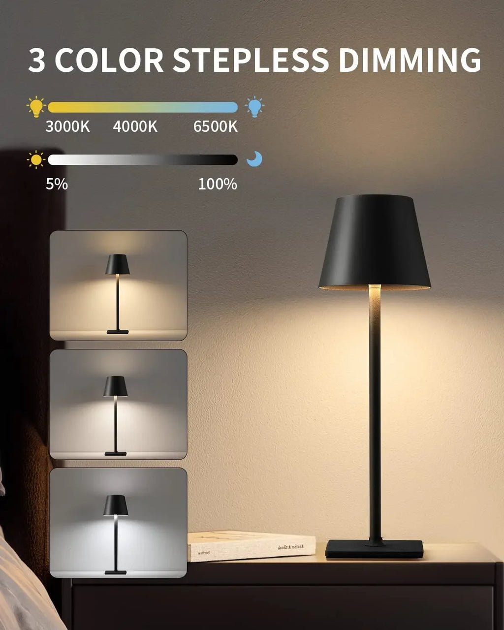Rechargeable Touch LED Table Lamp