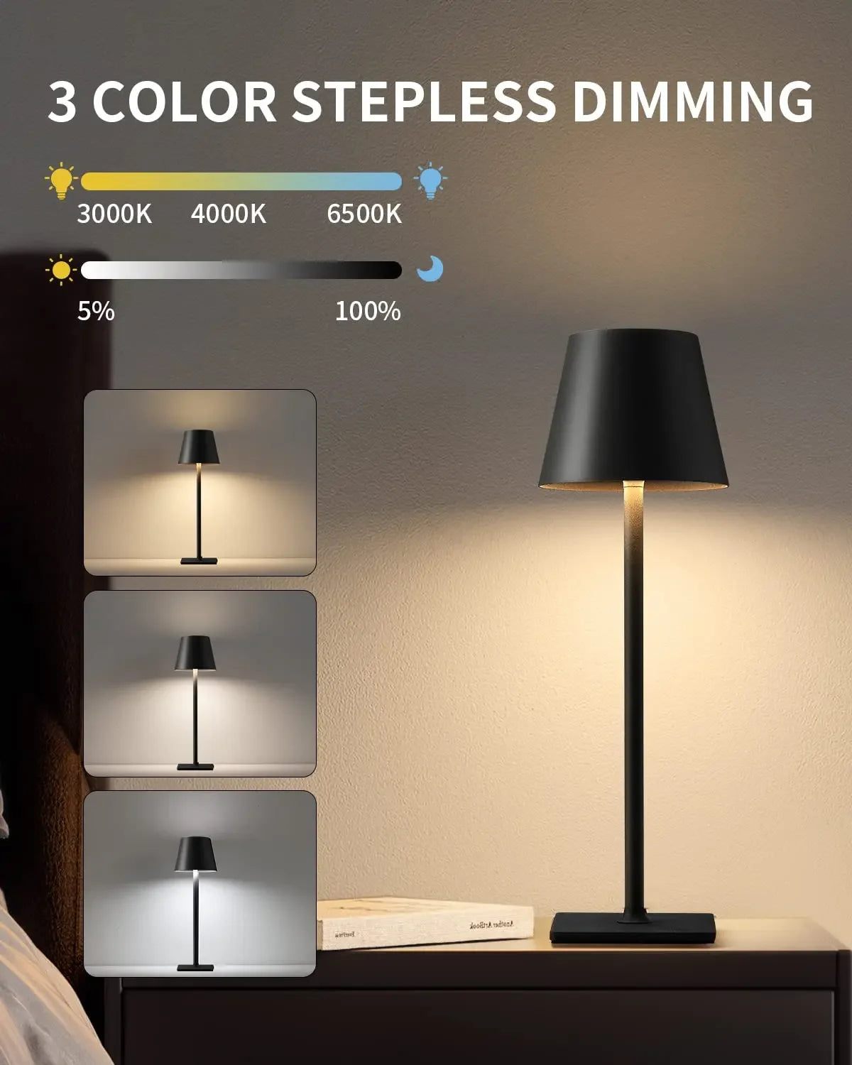 Rechargeable Touch LED Table Lamp