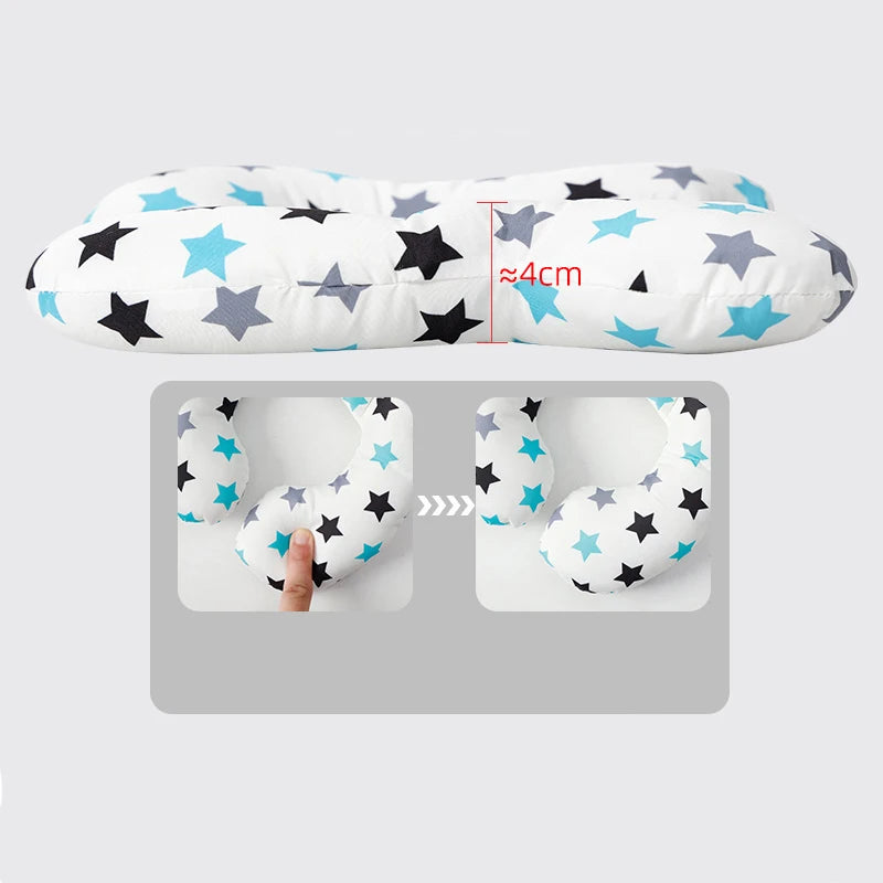 Kids U-Shaped Cotton Stroller Pillow
