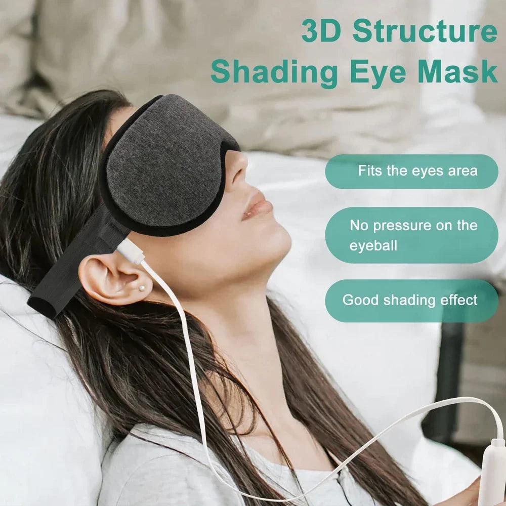 Heated Eye Mask – 3D Warm Therapy Massager
