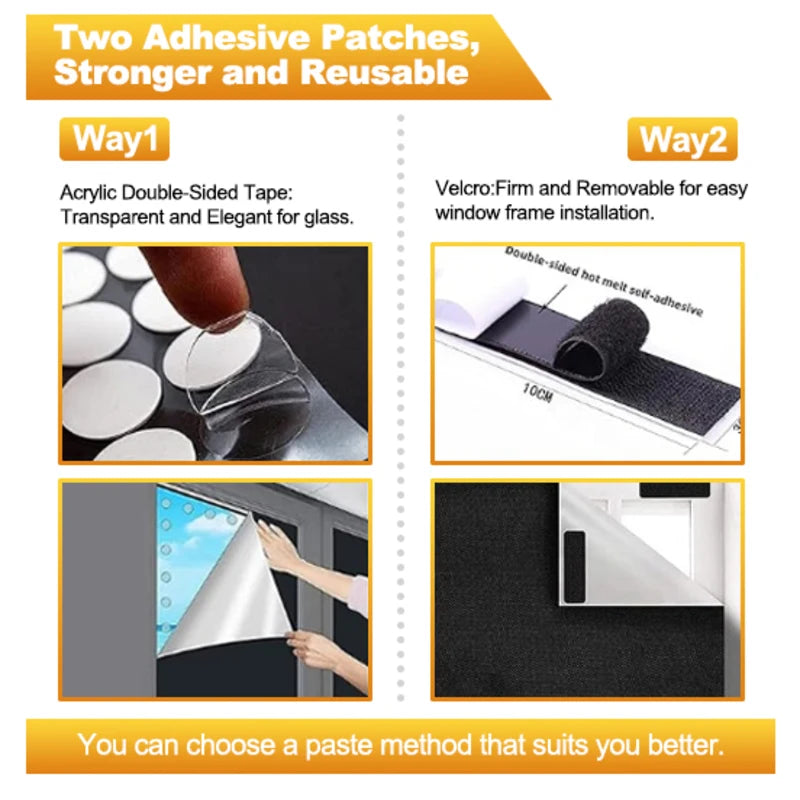 DIY Portable 100% Blackout Curtain Cloth