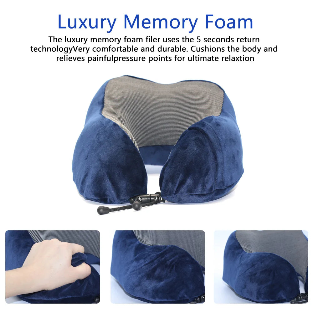 U-Shaped Memory Foam Travel Neck Pillow