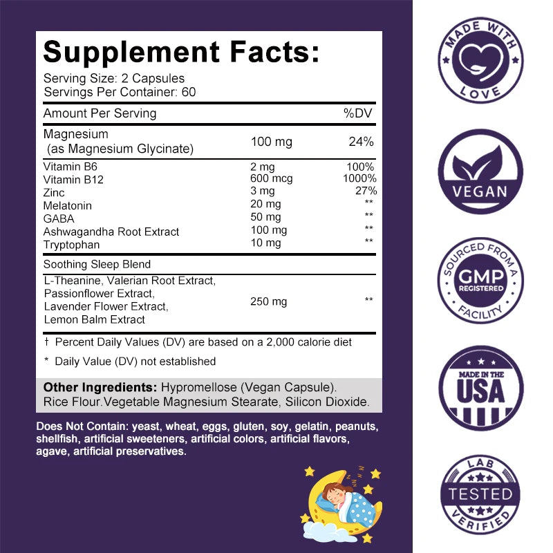 Melatonin Capsules for Deep Sleep