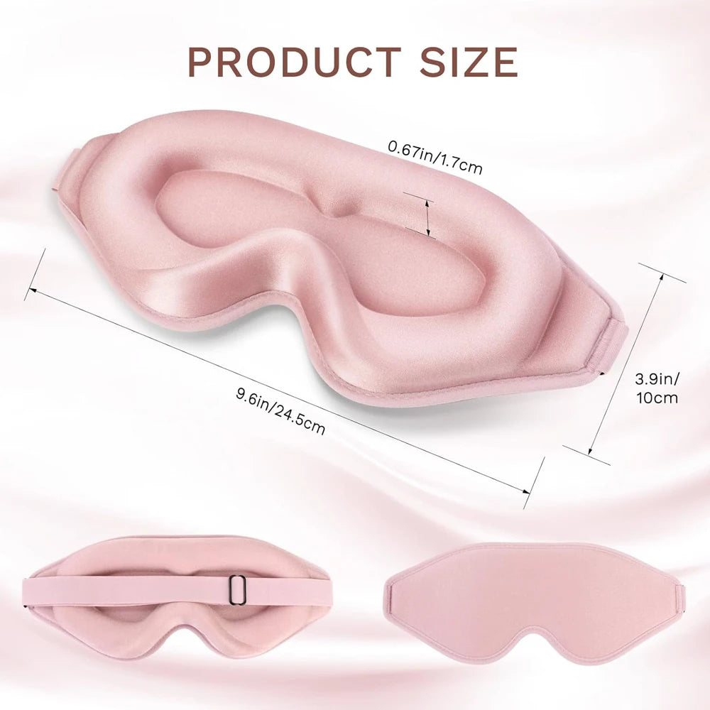 3D Sleep Mask – Zero Pressure Eye Cover