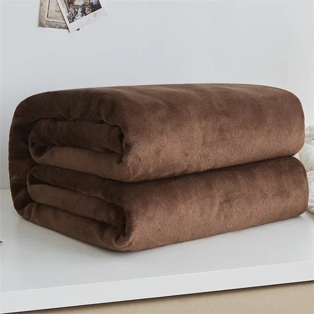 Coral Fleece Lightweight Throw Blanket