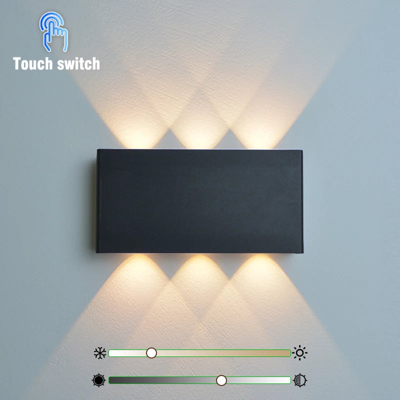 Touch Dimming LED Wall Lamp USB Rechargeable